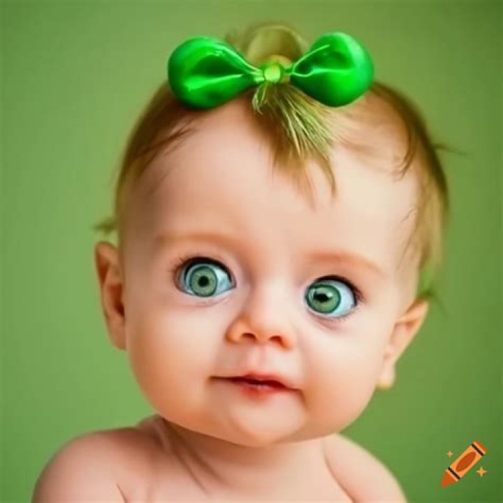 Are babies born with green eyes?