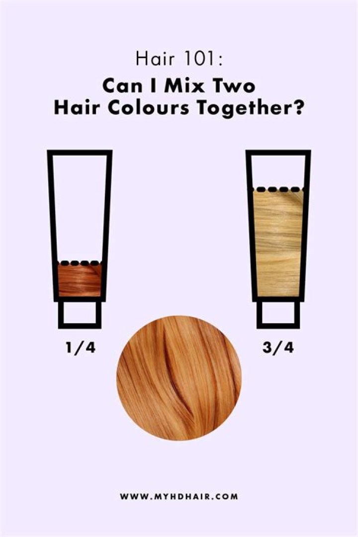 Can I mix 2 different hair colors together?