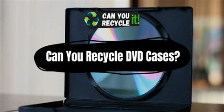 Can I put DVD cases in the recycle bin?