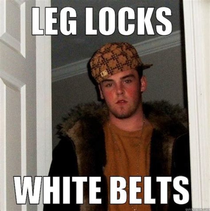 Can white belts do leg locks?