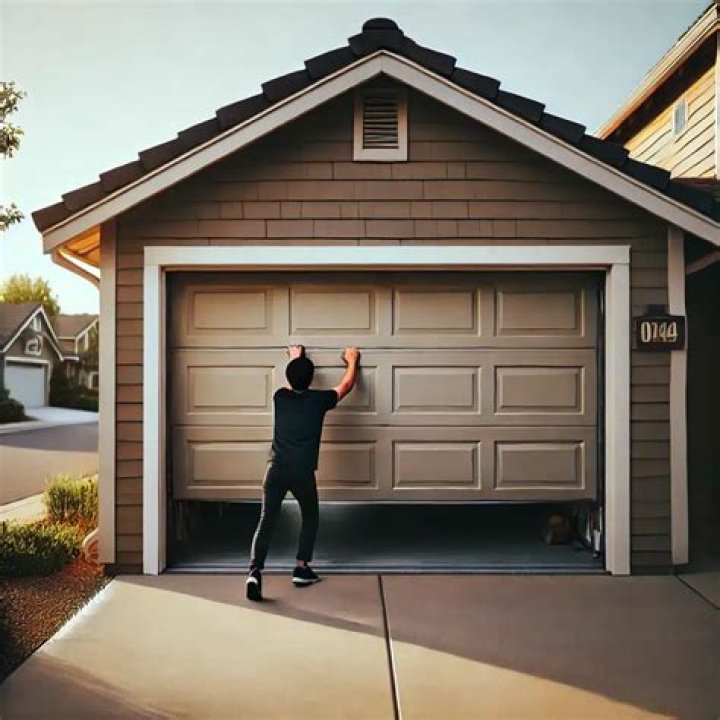 Can you open a garage door manually from the outside?