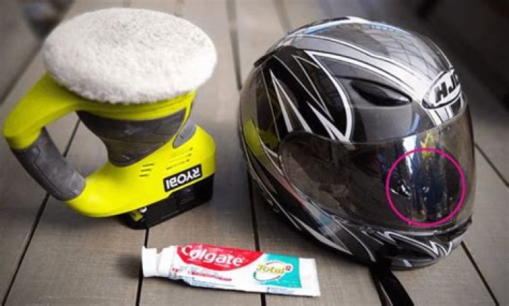 Can you remove scratches from helmet visor?