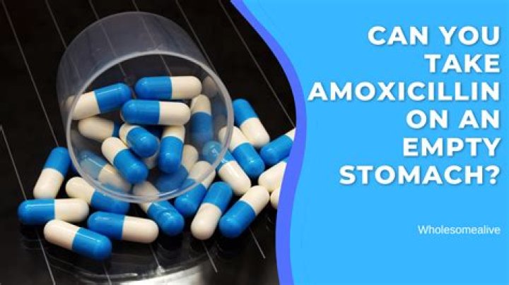 Can you take amoxicillin on an empty stomach?