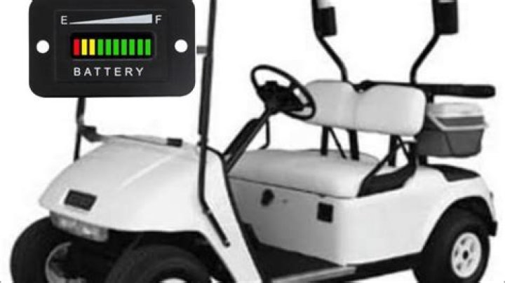 Can you use a car battery in a gas golf cart?