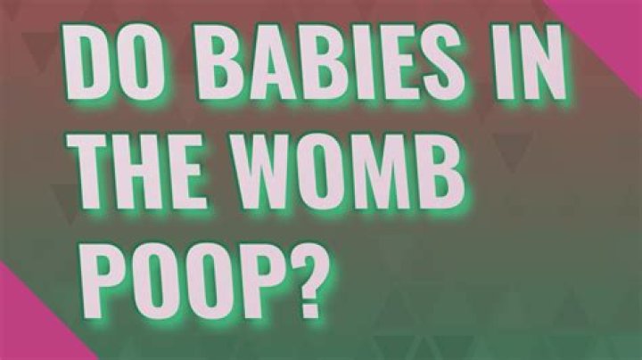 Do babies in the womb poop?
