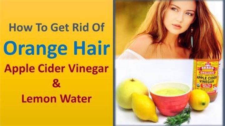Does apple cider vinegar get rid of orange hair?