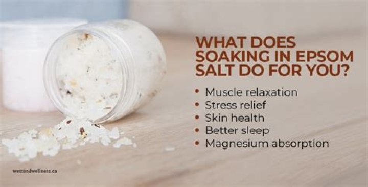 Does Epsom salt help with inflammation?