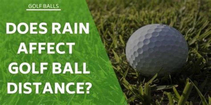 Does rain affect golf ball distance?