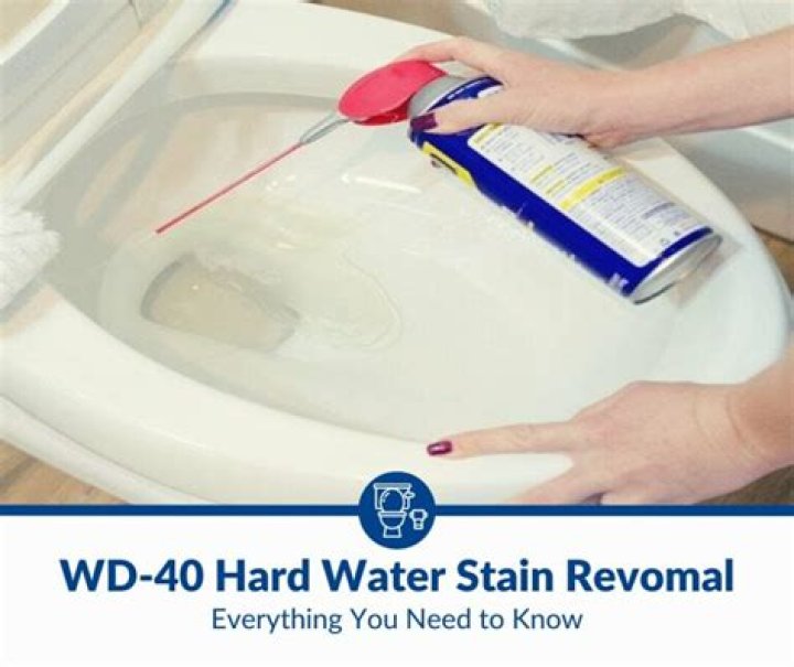 Does WD-40 remove hard water stains in toilet?
