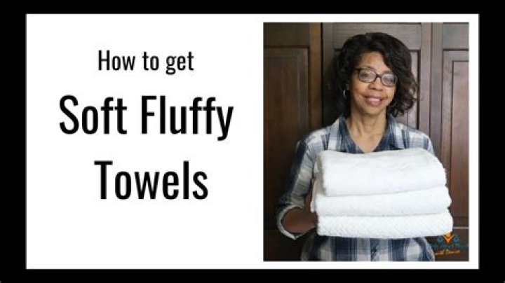 How can I get my towels soft and fluffy again?