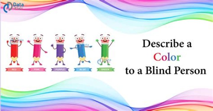 How can you describe color pink to a blind person?
