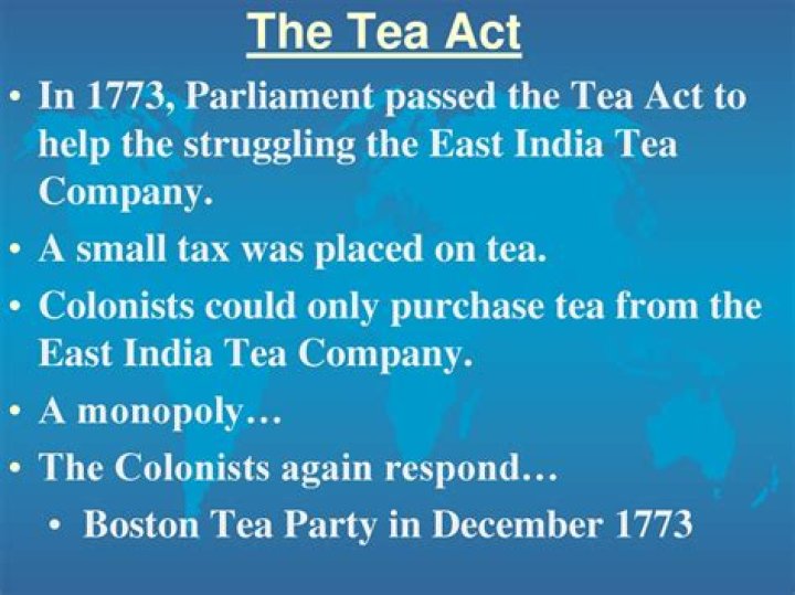 How did Colonist respond to the Tea Act?