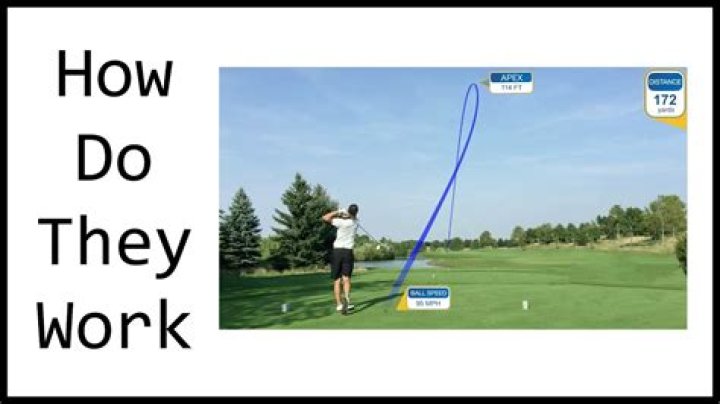 How do golf shot tracers work?