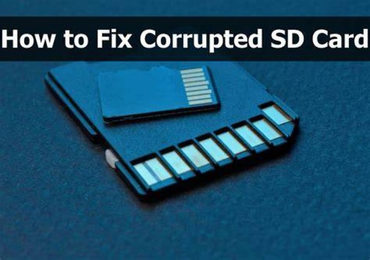 How do I fix a corrupted micro SD card?