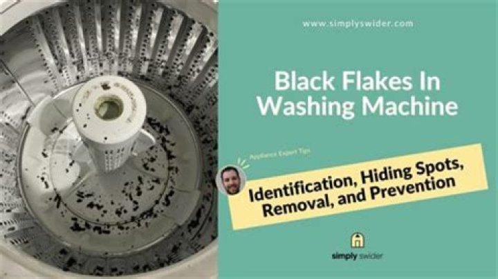 How do I get rid of flakes in my washing machine?