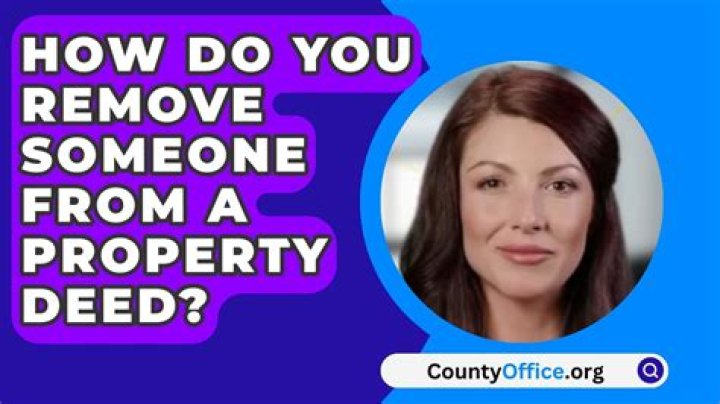 How do I remove a deceased spouse from my deed in Florida?