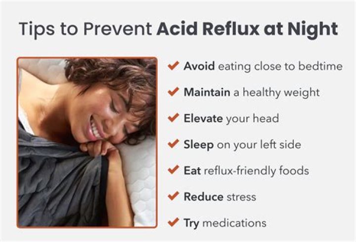 How do I stop acid reflux at night?