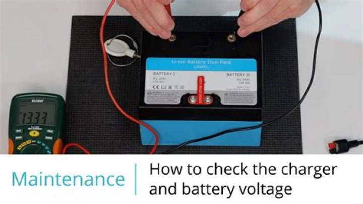 How do you check if a battery charger is working?