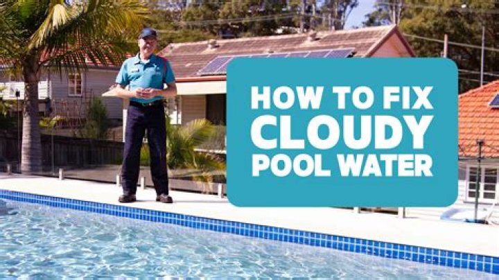 How do you clear up cloudy pool water after shocking it?