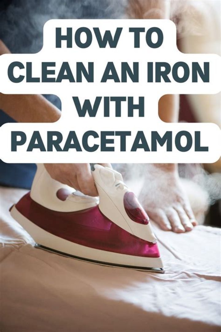 How do you get black off iron with paracetamol?