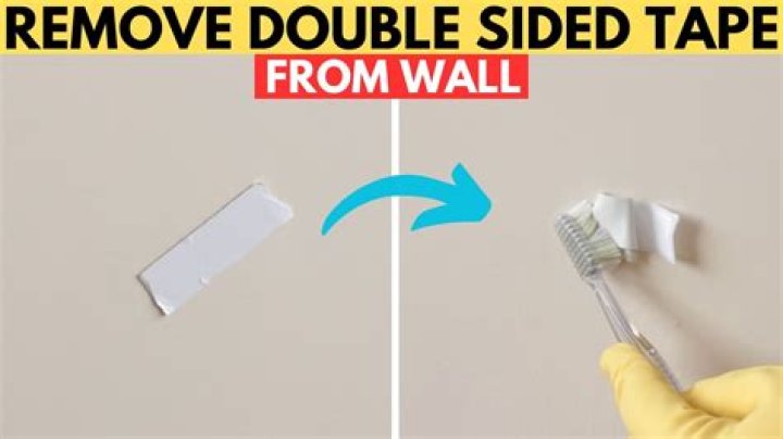 How do you get double-sided tape off walls without ruining paint?