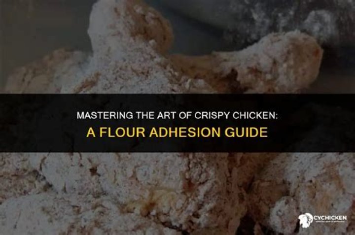How do you get flour to stick to chicken?