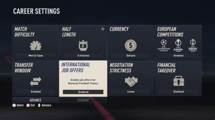 How do you get international job offers on FIFA 21?
