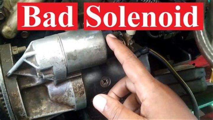 How do you know if solenoid is bad?