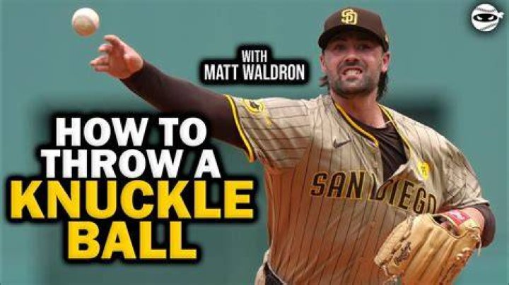 How does R.A. Dickey hold his knuckleball?