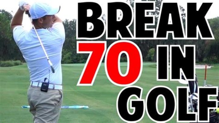 How hard is it to break 70 in golf?
