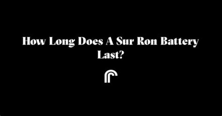 How long does a Sur Ron battery last?