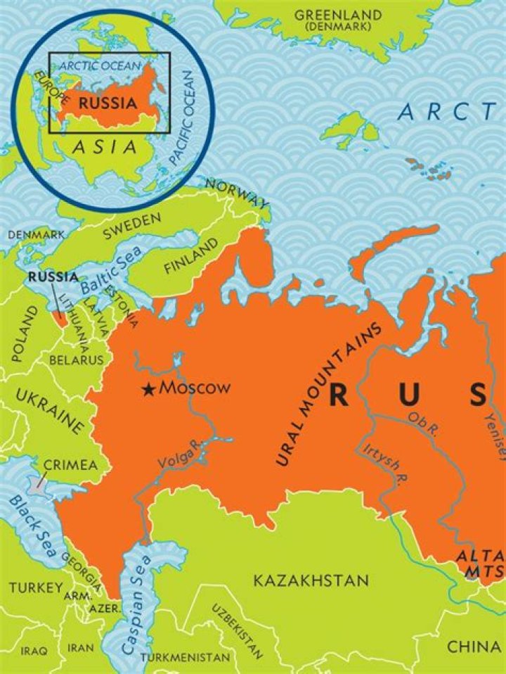 How long is Russia in miles?