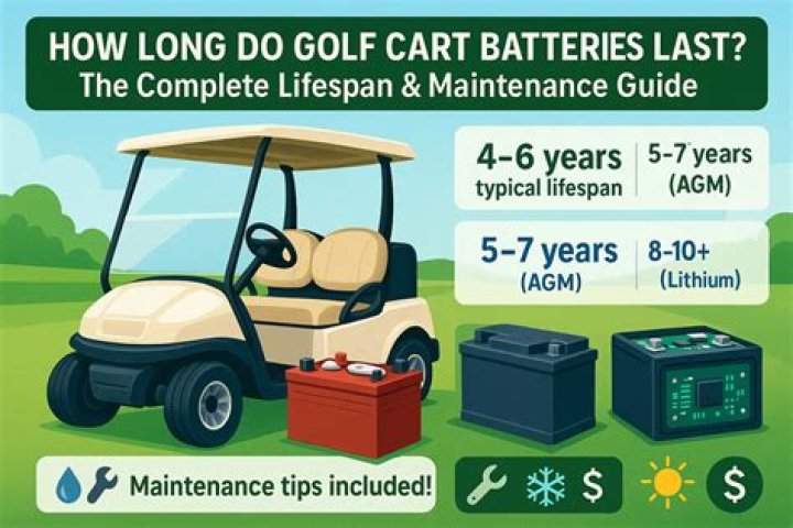 How long should a golf cart battery last?