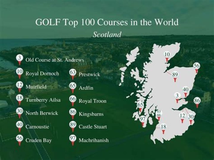 How many 18 hole golf courses are there in Scotland?
