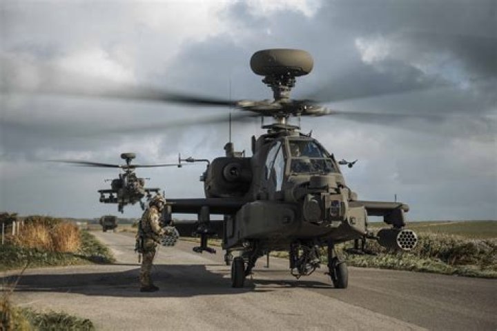 How many Apache helicopters are there in the US?