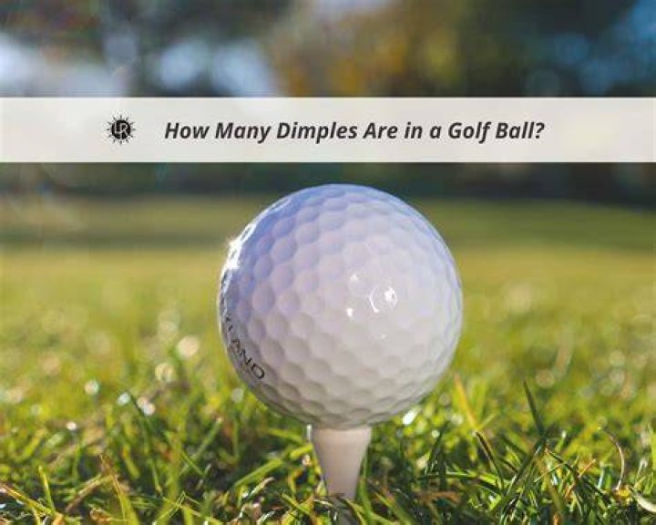 How many dimples does a golf Titleist have?