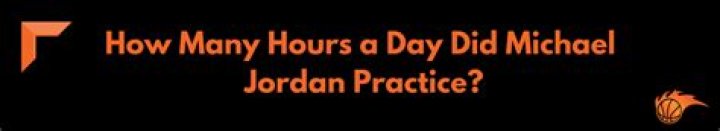 How many hours a day did Michael Jordan practice?