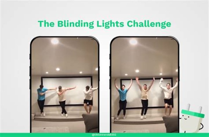 How many people did the blinding lights challenge?