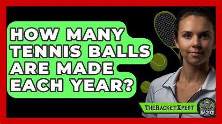 How many tennis balls are made each year?