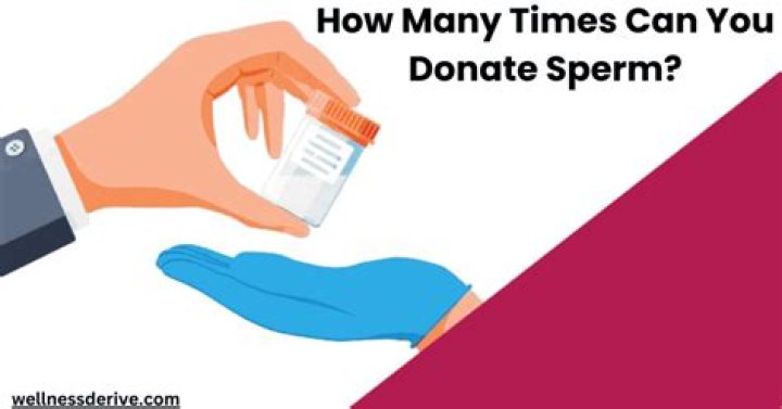 How many times can you donate sperm?