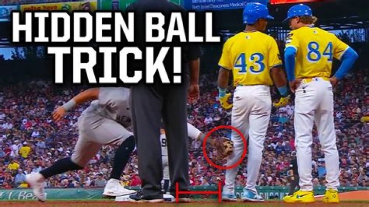 How many times has the hidden ball trick in baseball?