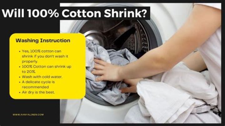 How much does cotton shrink after washing?