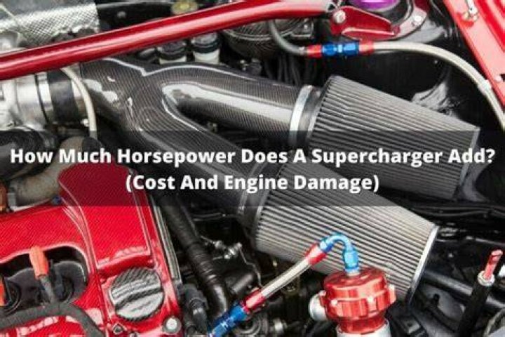 How much horsepower does a supercharger add to a 6.1 HEMI?