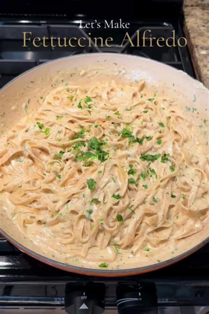 Is fettuccine alfredo served in Italy?