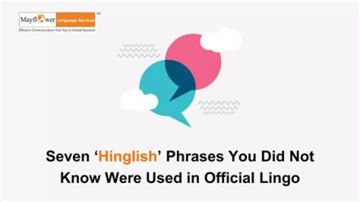 Is hinglish a language?