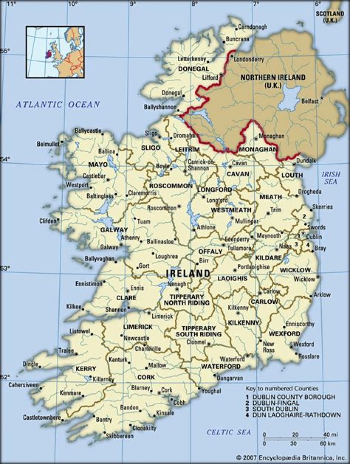 Is Ireland bigger than Wales?