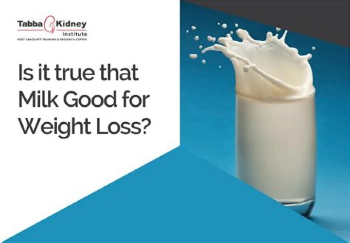 Is milk good for weight loss?