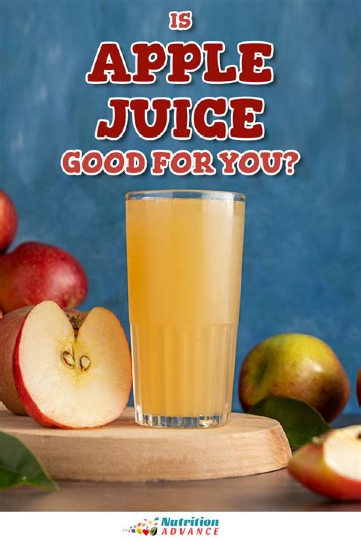 Is pure apple juice good for you?