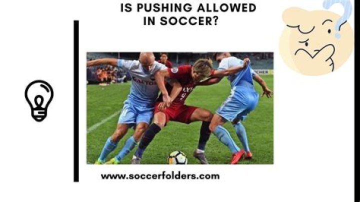 Is pushing allowed in football?