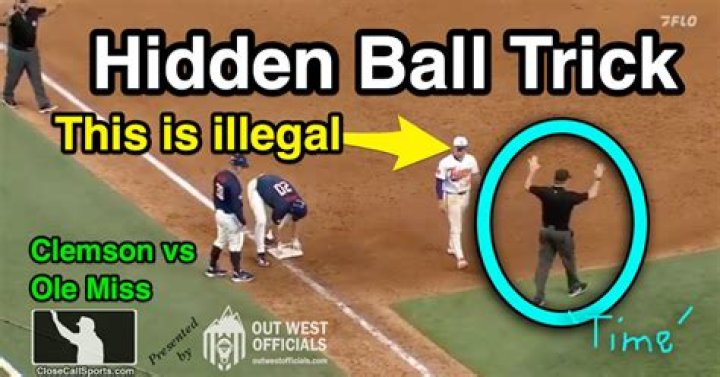 Is the hidden ball trick illegal?